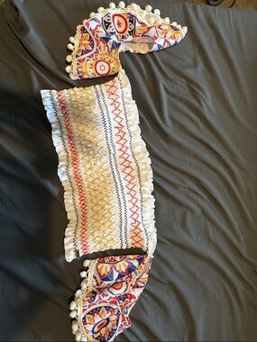 XOXO White Bikini Top with Multicolor Floral Accents